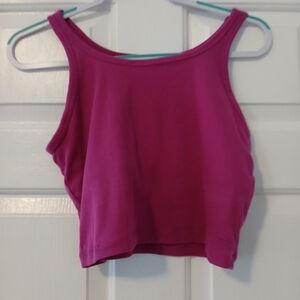 PINK Victoria's Secret Magenta Crop Tank